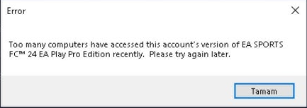EA Too Many Computers Hatası